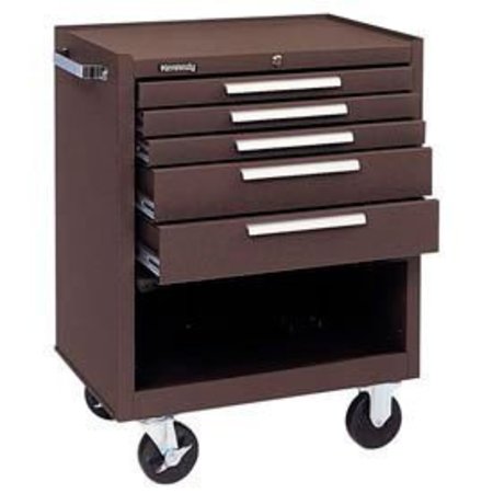 KENNEDY Kennedy® 275XB K1800 Series 27"W X 18"D X 35"H 5 Drawer Brown Roller Cabinet 275XB